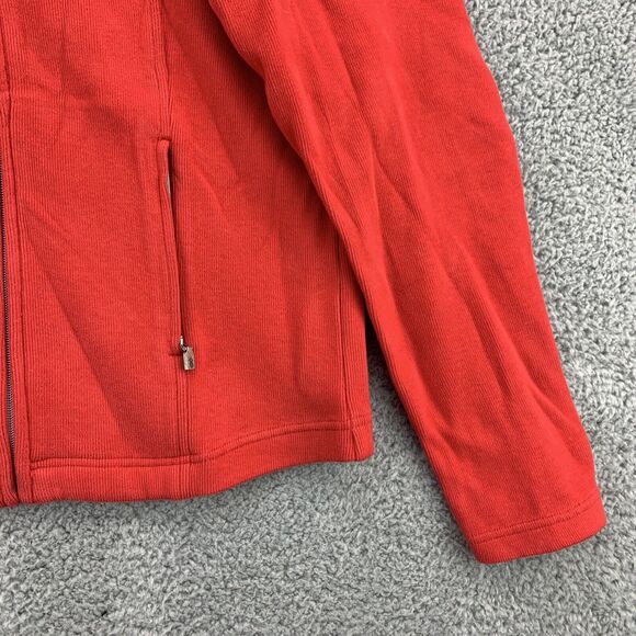 Tommy Bahama's Full Zip Jacket Sweater Womens Medium Red Zip Pockets Lightweight - Picture 5 of 12